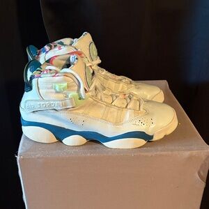 Jordan Kids Sneakers - Cream and Blue